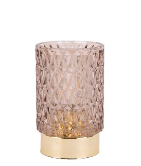 Votive LED Diamond glass